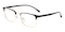 Harlan Black/Golden Rectangle TR90 Eyeglasses