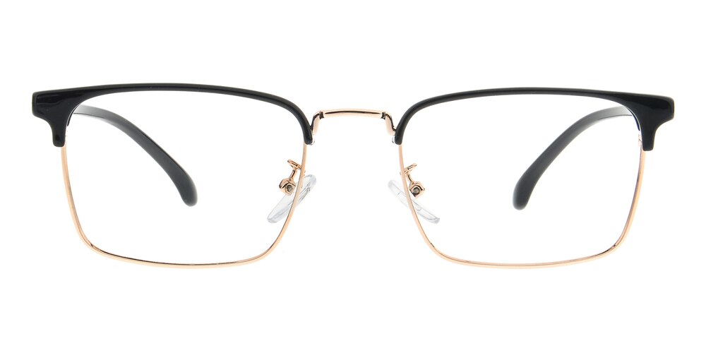 Harlan Black/Golden Rectangle TR90 Eyeglasses