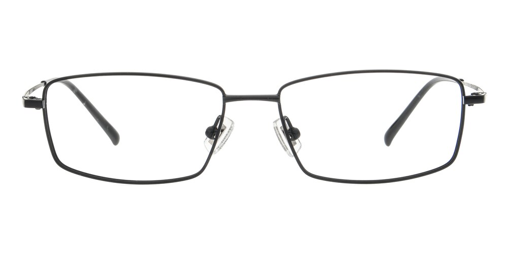 Brady Black Rectangle Titanium Eyeglasses