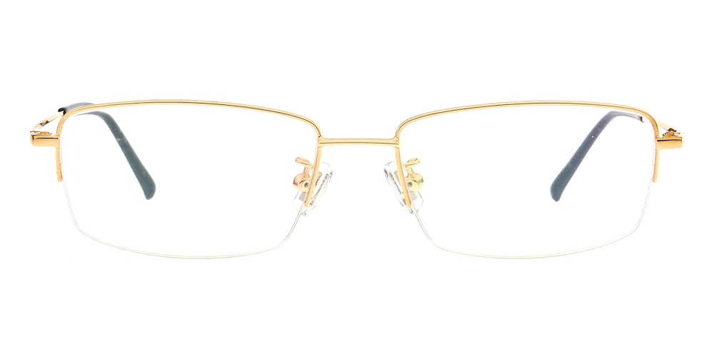 Jason Golden Rectangle Titanium Eyeglasses