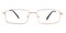 Geoff Golden Rectangle Metal Eyeglasses