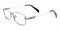 Harry Gunmetal Oval Metal Eyeglasses