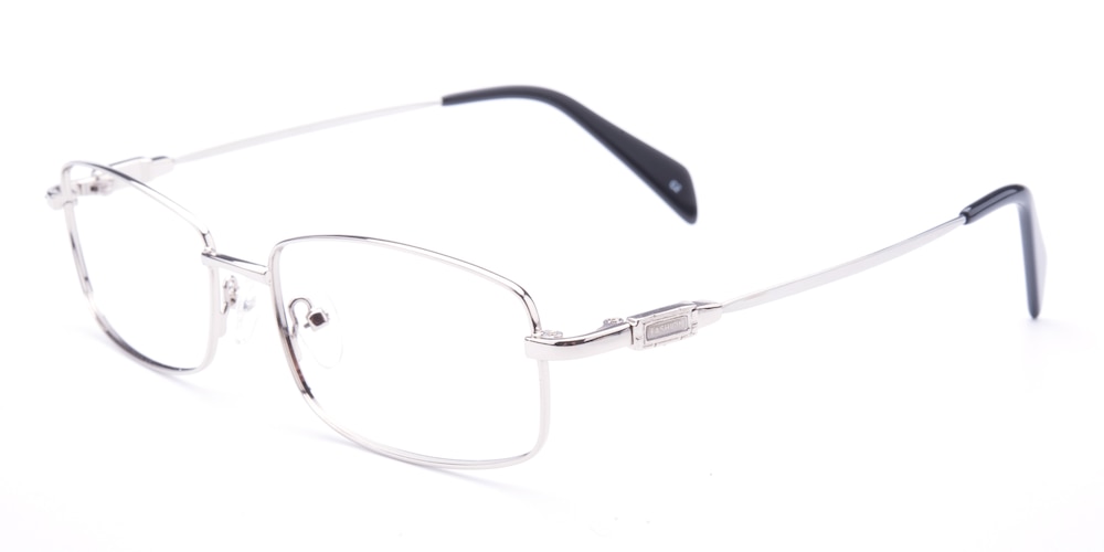 Harry Silver Oval Metal Eyeglasses