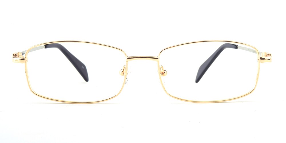 Harry Golden Oval Metal Eyeglasses