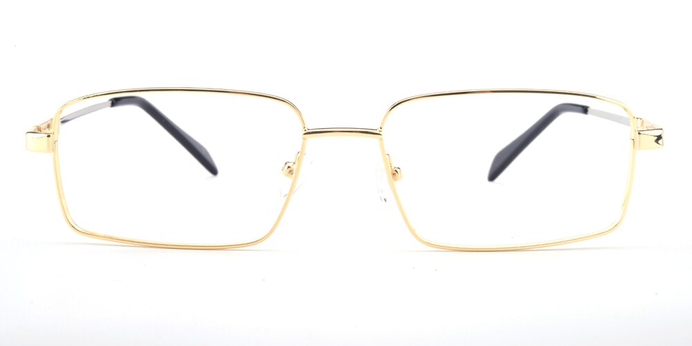 Ingram Golden Rectangle Metal Eyeglasses