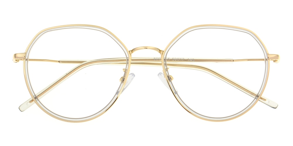 Janet Crystal/Golden Round TR90 Eyeglasses