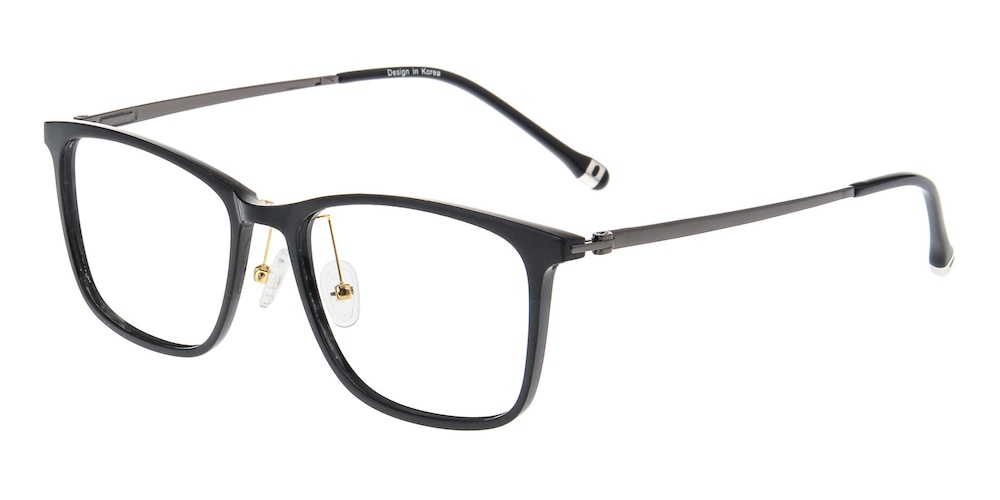 Mankato Black/Gunmetal Rectangle Ultem Eyeglasses