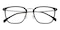 Camden Black/Silver Square Ultem Eyeglasses