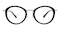 Alturas Black/Silver Oval Acetate Eyeglasses