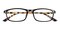 Lina Patterned Black Rectangle TR90 Eyeglasses