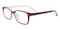 Allen Brown Rectangle TR90 Eyeglasses