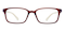Allen Brown Rectangle TR90 Eyeglasses
