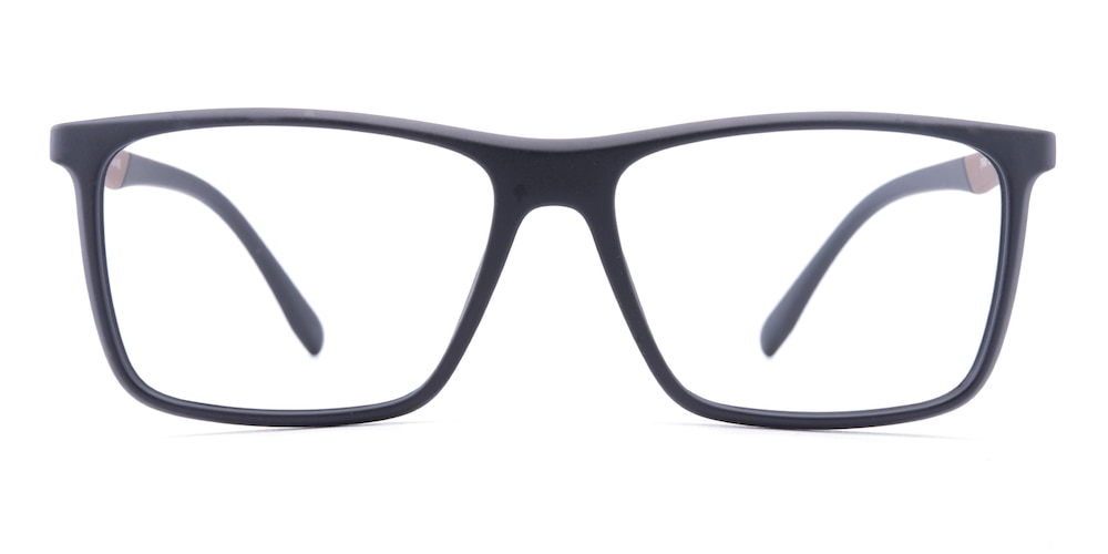 Bruno Black/Brown Classic Wayframe TR90 Eyeglasses