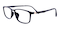 Enid Black Rectangle Ultem Eyeglasses