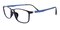 Enid Blue Rectangle Ultem Eyeglasses