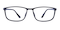 Enid Blue Rectangle Ultem Eyeglasses