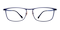 Middletown Blue Rectangle Ultem Eyeglasses