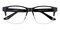 Ahern Black/Crystal Square Acetate Eyeglasses