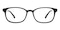 Akron Black Oval Acetate Eyeglasses