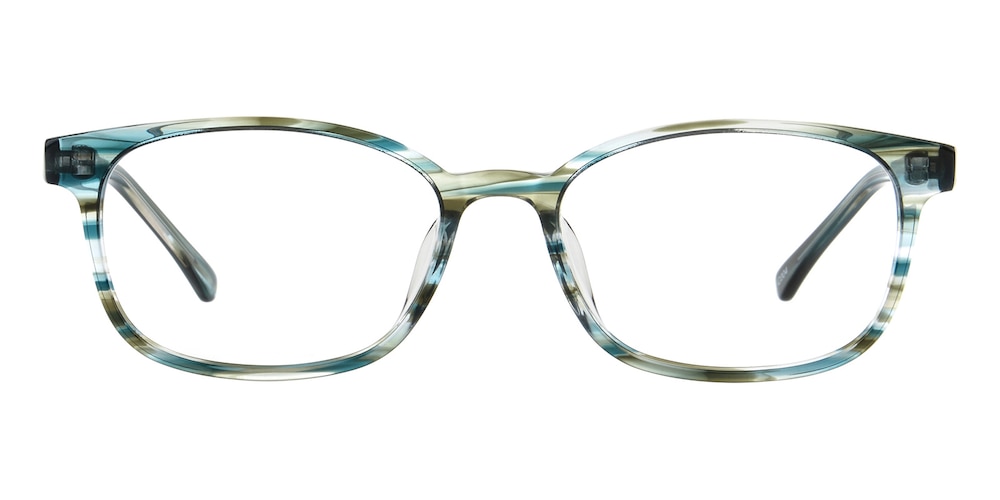 Akron Green Oval Acetate Eyeglasses