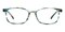 Akron Green Oval Acetate Eyeglasses