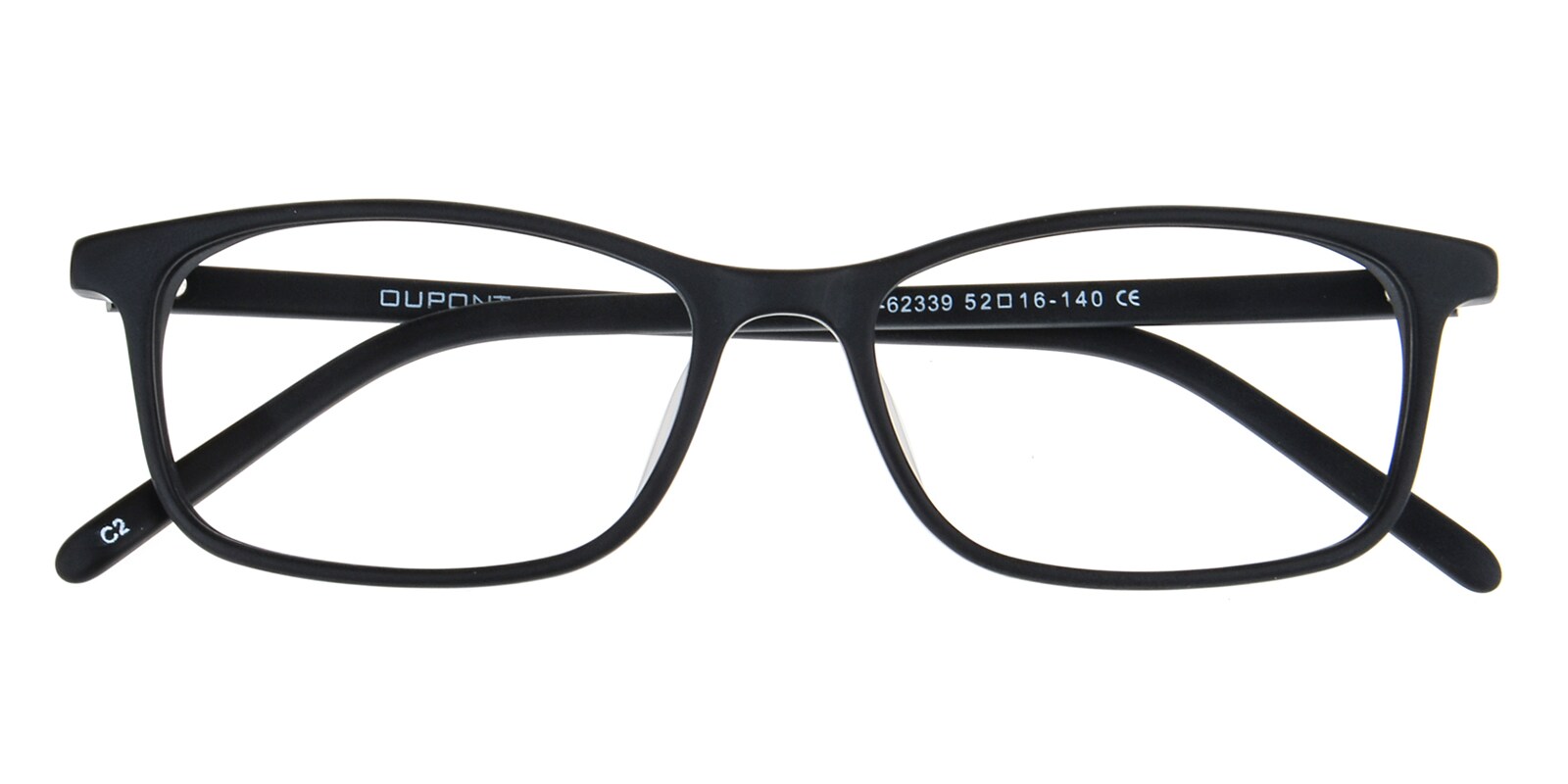 Daniel Rectangle - MBlack Eyeglasses