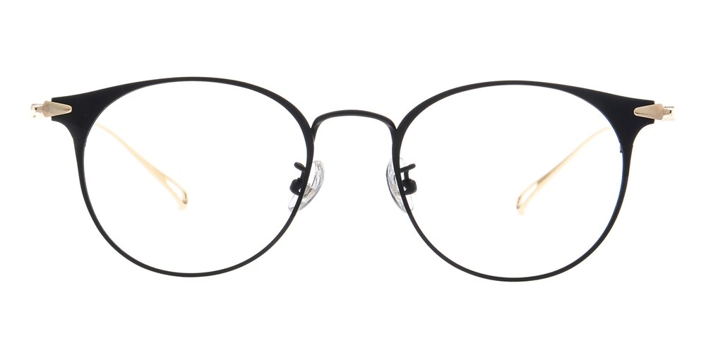 Waterville Black Classic Wayframe Titanium Eyeglasses