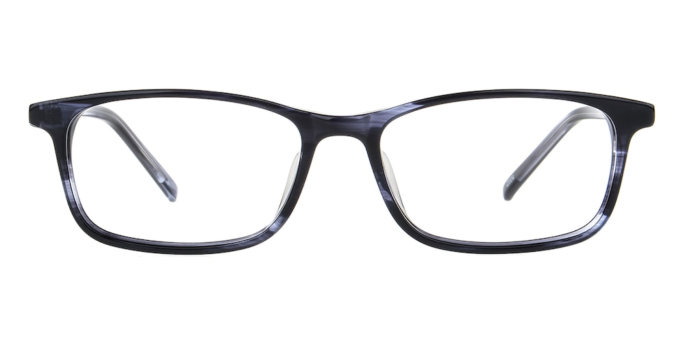 Daniel Black/Gray Rectangle Acetate Eyeglasses