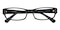 Sagittarius Black Rectangle Acetate Eyeglasses