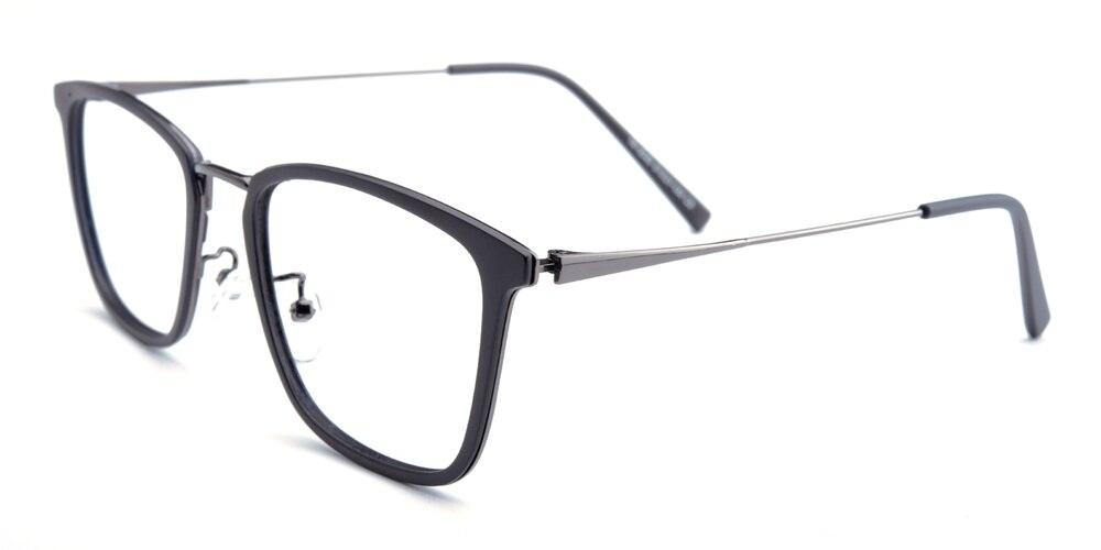 Virgo MBlack Rectangle TR90 Eyeglasses