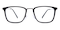 Virgo MBlack Rectangle TR90 Eyeglasses