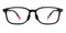 Adam Black Rectangle Silica-gel Eyeglasses