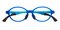 Buzz Blue Oval Silica-gel Eyeglasses