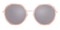 Zora Champagne/Silver mirror-coating Round TR90 Sunglasses