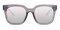 Wen Gray/Silver mirror-coating Classic Wayframe TR90 Sunglasses