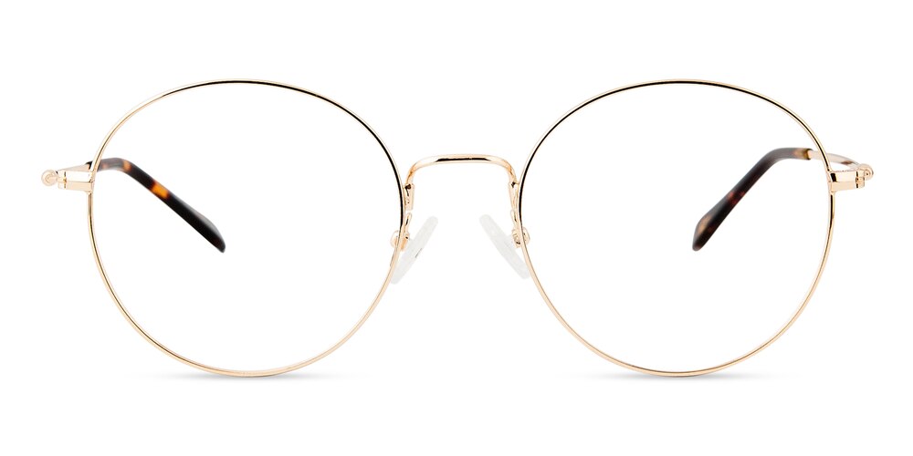 Glenview Golden Round Metal Eyeglasses