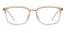 Panama B1 Brown Rectangle Ultem Eyeglasses
