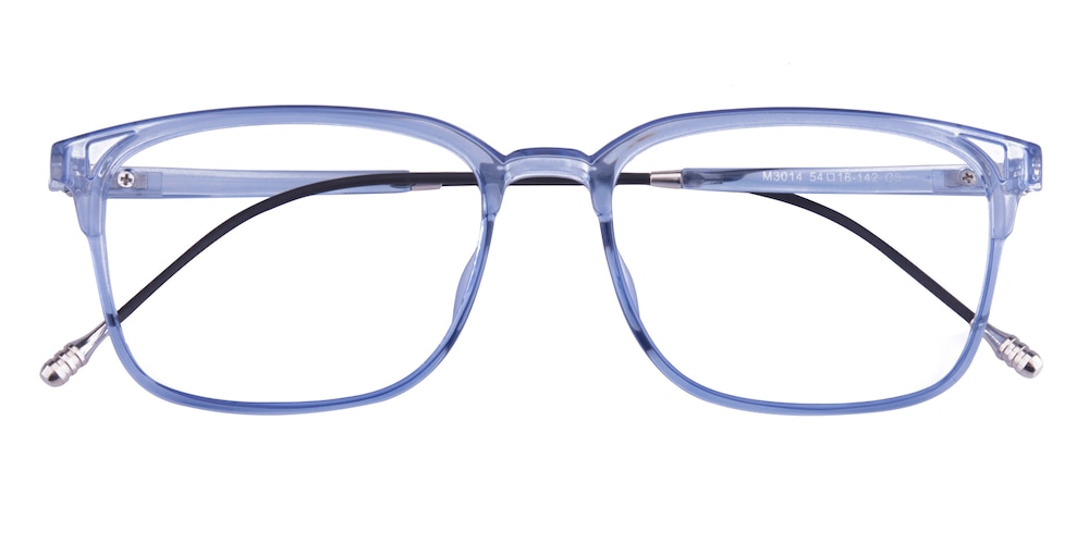 Panama B4 Blue Rectangle Ultem Eyeglasses