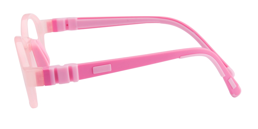 Brooke Pink Oval Silica-gel Eyeglasses