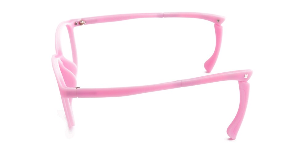 Christine Pink Round Silica-gel Eyeglasses