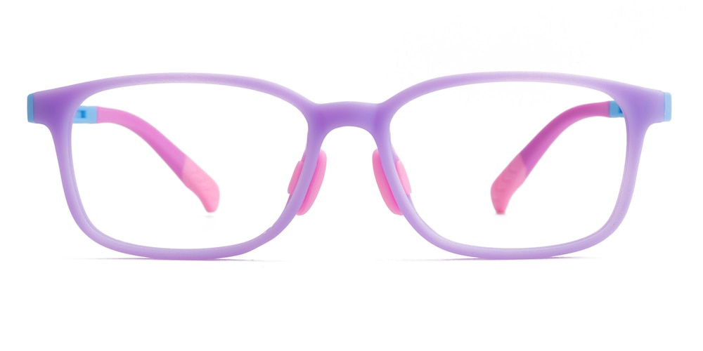 Adam Purple Rectangle Silica-gel Eyeglasses