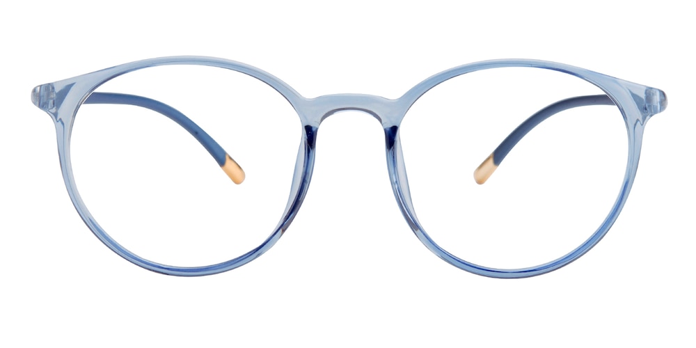 Buffalo Blue Round Ultem Eyeglasses
