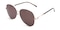 Joa Black/Golden Oval Metal Sunglasses