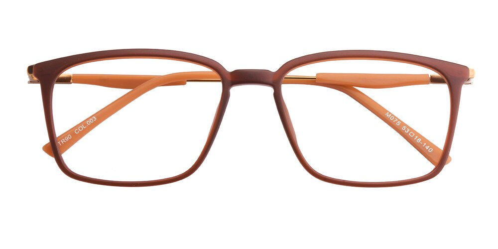Ward Brown Rectangle TR90 Eyeglasses