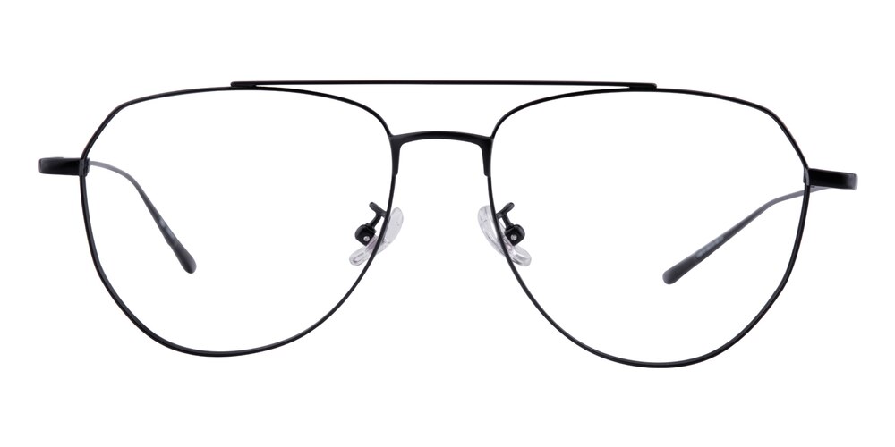 Smith Black Aviator Titanium Eyeglasses