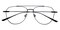 Smith Black Aviator Titanium Eyeglasses