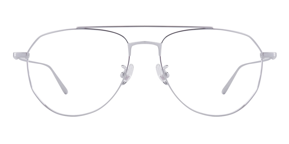 Smith Silver Aviator Titanium Eyeglasses