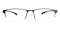 Martin Gunmetal Rectangle Metal Eyeglasses