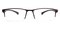 Martin Brown Rectangle Metal Eyeglasses