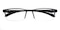 Martin Black Rectangle Metal Eyeglasses